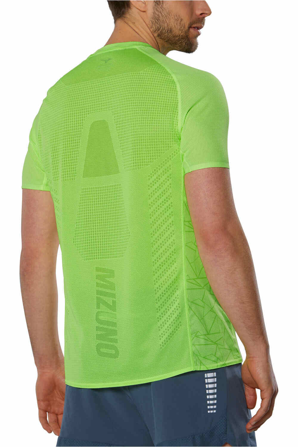 Mizuno camiseta técnica manga corta hombre Mizuno Aero Tee vista trasera Mizuno camiseta técnica manga corta hombre Mizuno Aero Tee vista trasera