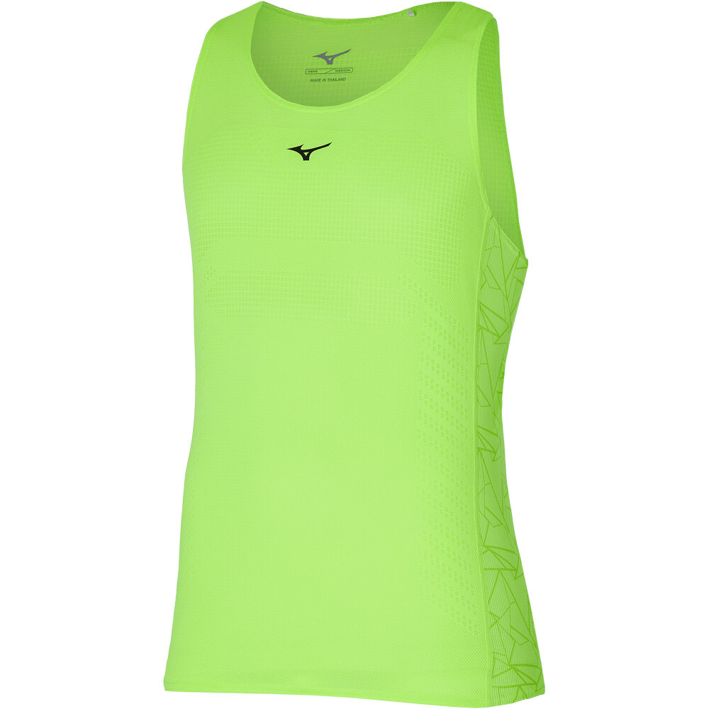 Mizuno camiseta entrenamiento sin mangas hombre Mizuno Aero Tank vista detalle Mizuno camiseta entrenamiento sin mangas hombre Mizuno Aero Tank vista detalle