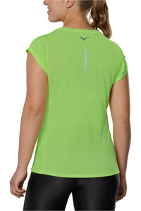 Mizuno camiseta entrenamiento manga corta mujer Mizuno Aero Tee (w) vista trasera Mizuno camiseta entrenamiento manga corta mujer Mizuno Aero Tee (w) vista trasera