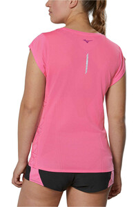 Mizuno camiseta entrenamiento manga corta mujer Mizuno Aero Tee (w) vista trasera Mizuno camiseta entrenamiento manga corta mujer Mizuno Aero Tee (w) vista trasera