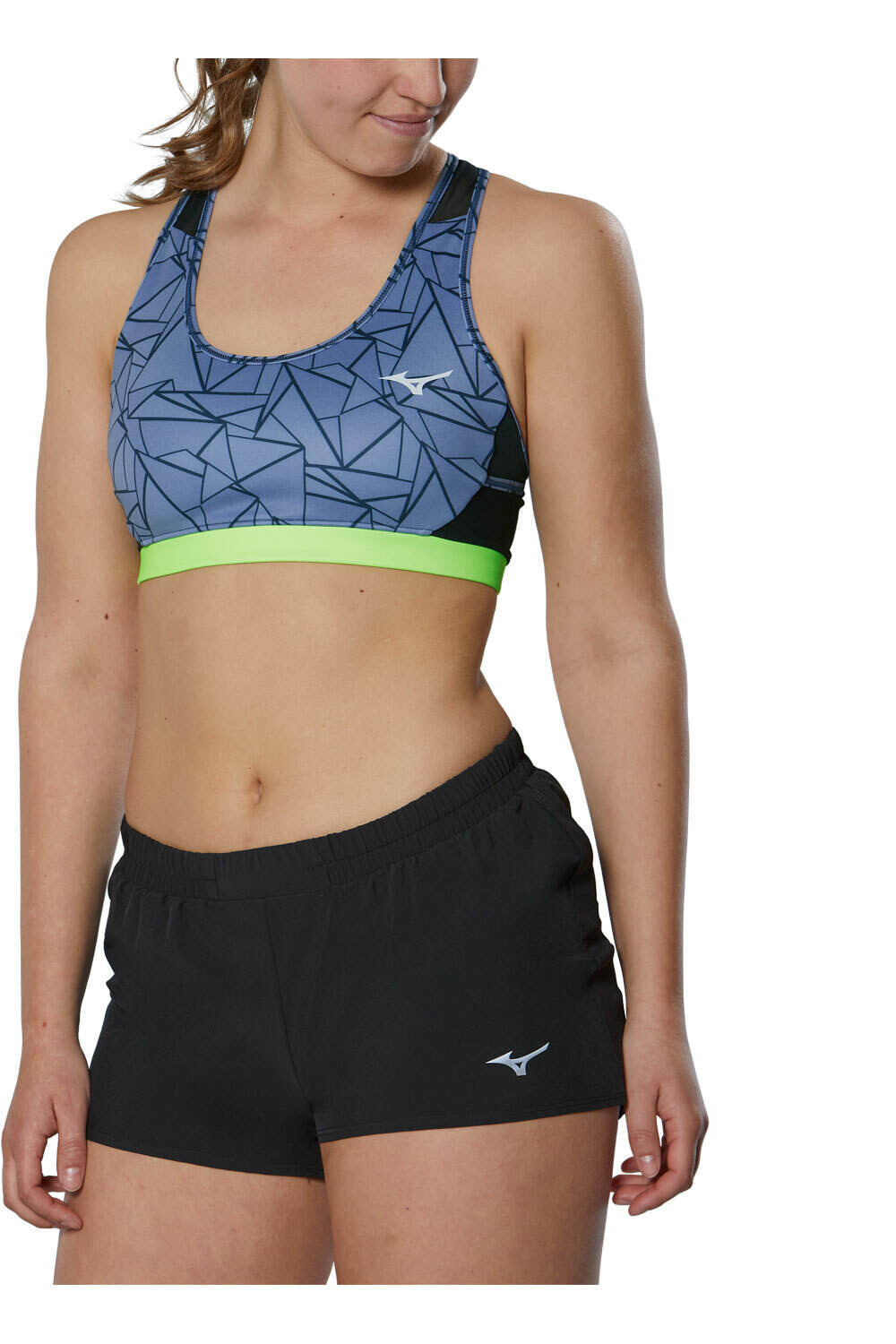 Mizuno body running mujer Mizuno Alpha Graphic Bra (w) vista trasera Mizuno body running mujer Mizuno Alpha Graphic Bra (w) vista trasera