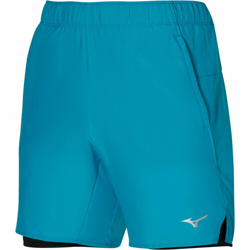 MIZUNO CORE 7.5 2IN1 SHORT azul