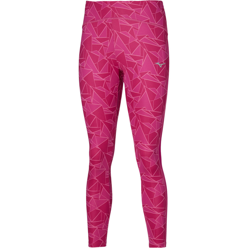 Mizuno malla larga running mujer Mizuno 7/8 Printed Tight (w) vista frontal Mizuno malla larga running mujer Mizuno 7/8 Printed Tight (w) vista frontal