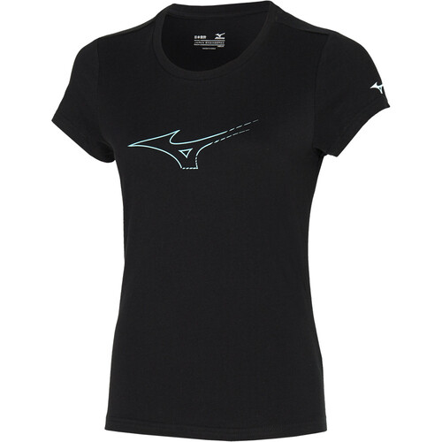 MIZUNO ATHLETIC RB TEE (W) negro