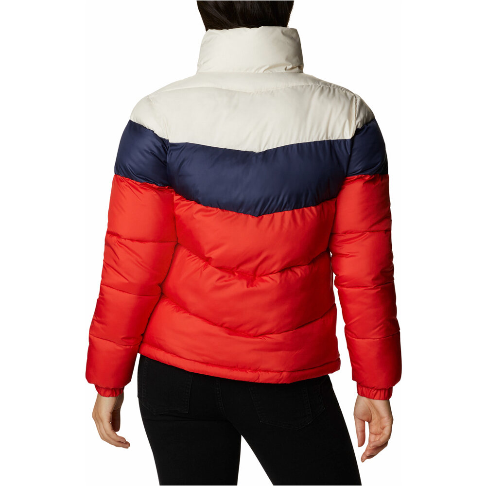 Columbia chaqueta outdoor mujer Columbia Puffect Color Blocked Jacket vista trasera Columbia chaqueta outdoor mujer Columbia Puffect Color Blocked Jacket vista trasera