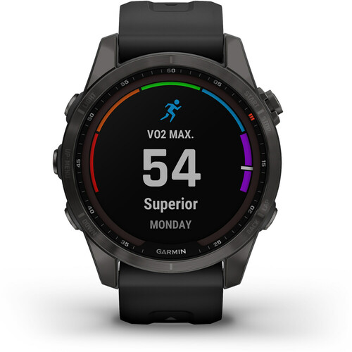 GARMIN FENIX 7S SAPPHIRE CARBON GRAY DLC BLACK