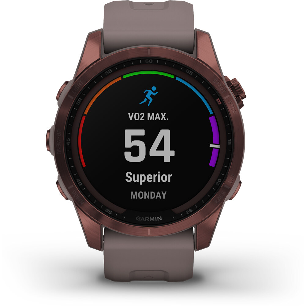 Garmin pulsómetros con gps Garmin FENIX 7S Sapphire Dark Bronze Ti Shale G 07 Garmin pulsómetros con gps Garmin FENIX 7S Sapphire Dark Bronze Ti Shale G 07