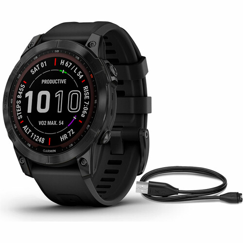 GARMIN FENIX 7 SAPPHIRE BLACK DLC TI BLACK BAND