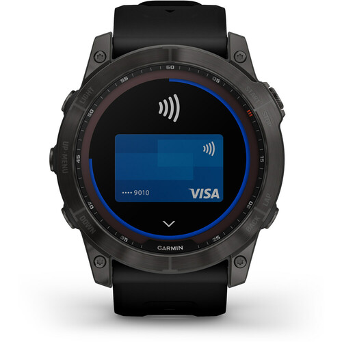 GARMIN FENIX 7X SAPH/CARBON GRAY/TI SILCONE BAN