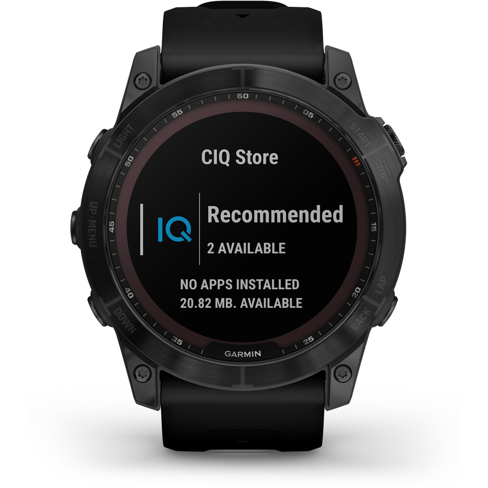 Garmin pulsómetros con gps Garmin FENIX 7X Saph Black Ti Black Silicone 04 Garmin pulsómetros con gps Garmin FENIX 7X Saph Black Ti Black Silicone 04