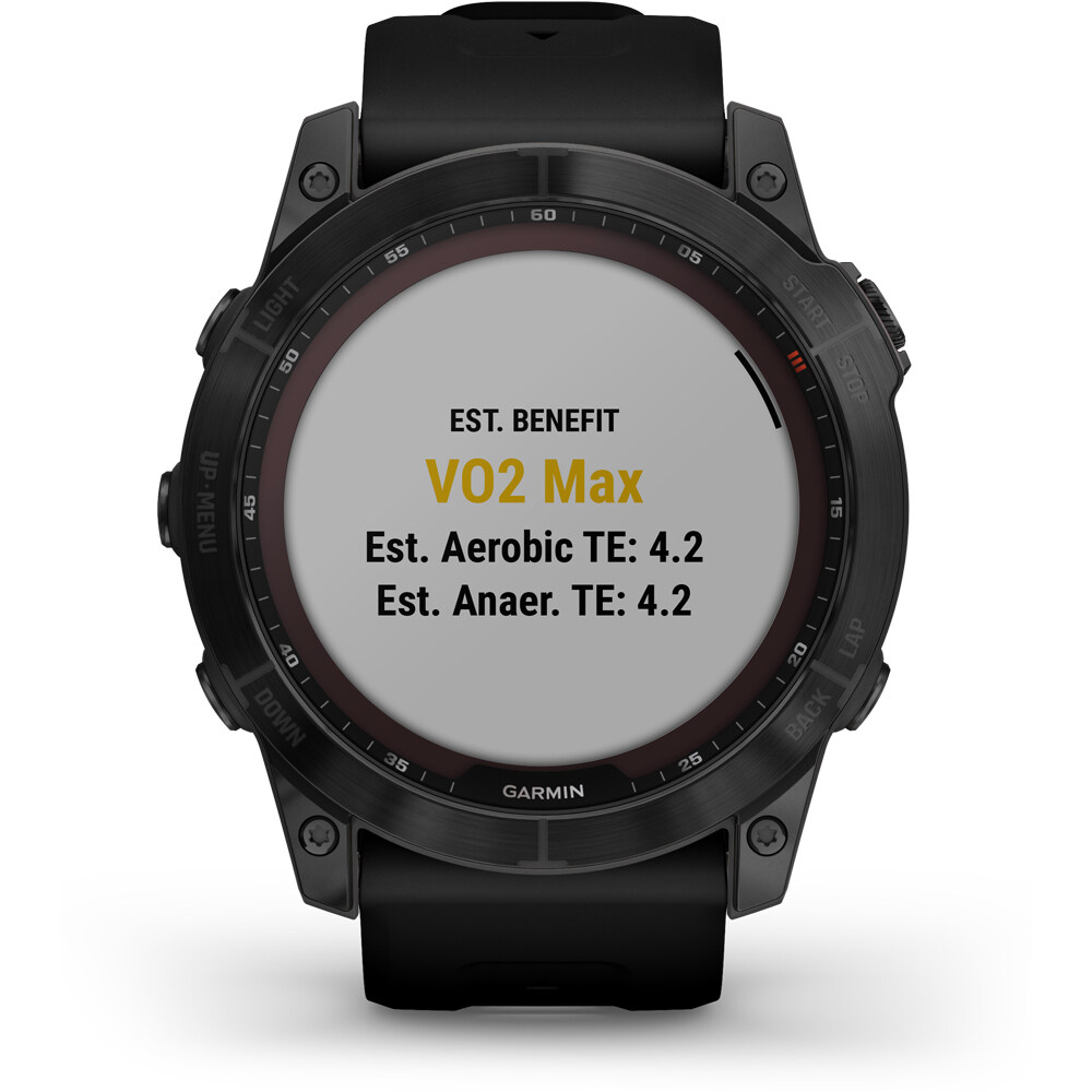 Garmin pulsómetros con gps Garmin FENIX 7X Saph Black Ti Black Silicone 06 Garmin pulsómetros con gps Garmin FENIX 7X Saph Black Ti Black Silicone 06