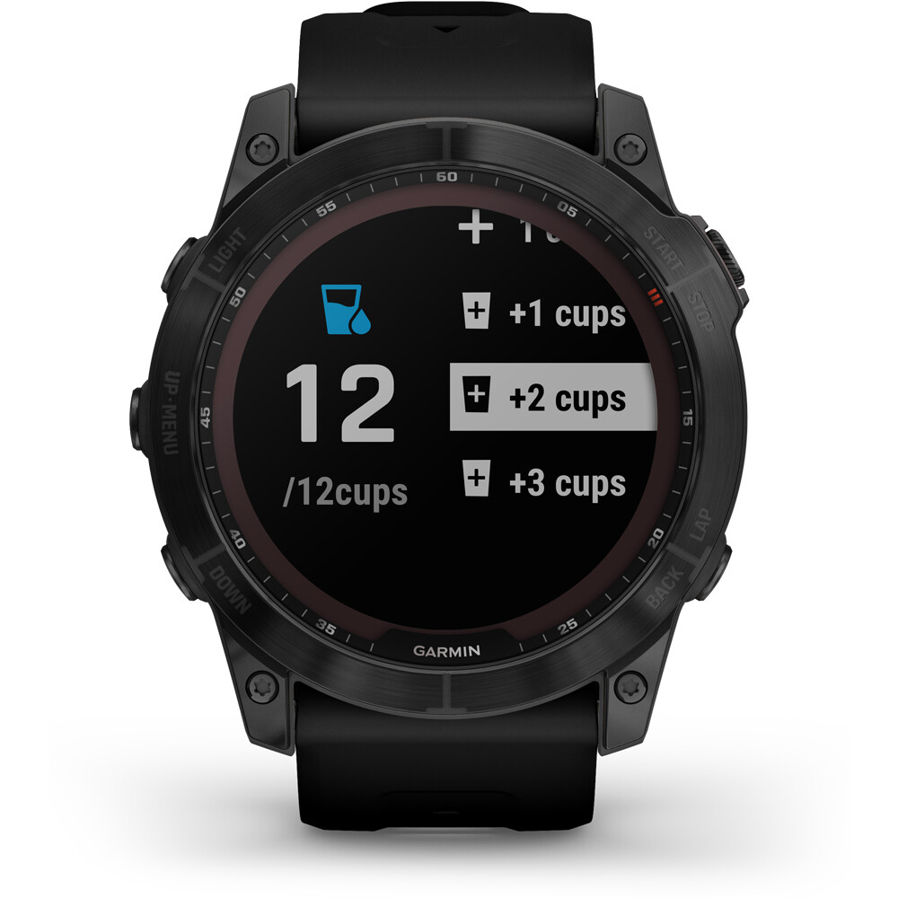 Garmin pulsómetros con gps Garmin FENIX 7X Saph Black Ti Black Silicone 10 Garmin pulsómetros con gps Garmin FENIX 7X Saph Black Ti Black Silicone 10