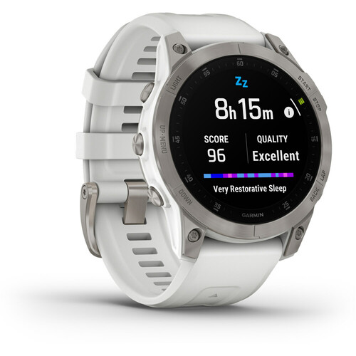 GARMIN EPIX 2 CARRERA WHITE SAPPHIRE TI SILICON