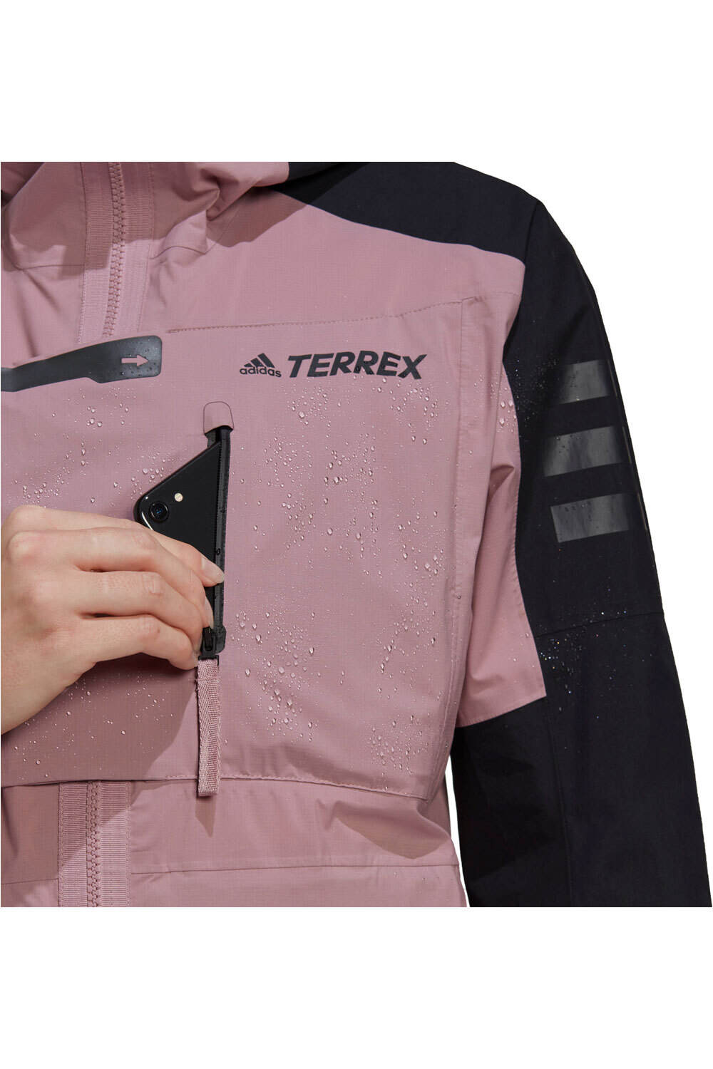 adidas chaqueta impermeable mujer Terrex Xploric RAIN.RDY Hiking vista detalle adidas chaqueta impermeable mujer Terrex Xploric RAIN.RDY Hiking vista detalle