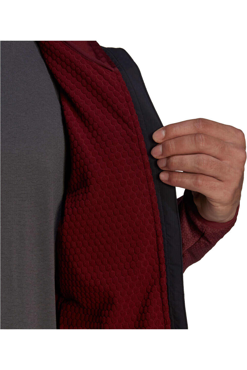adidas forro polar hombre Techrock Flooce con capucha vista frontal adidas forro polar hombre Techrock Flooce con capucha vista frontal