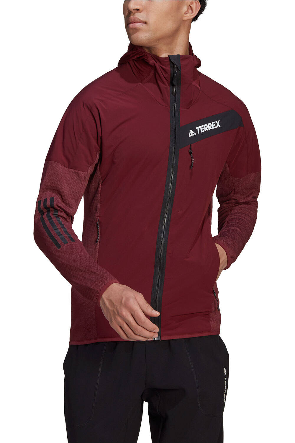 adidas forro polar hombre Techrock Flooce con capucha vista trasera adidas forro polar hombre Techrock Flooce con capucha vista trasera