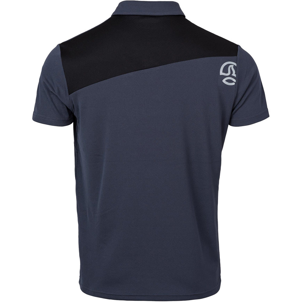 Ternua camiseta montaña manga corta hombre POLO SKELD PL M vista trasera Ternua camiseta montaña manga corta hombre POLO SKELD PL M vista trasera