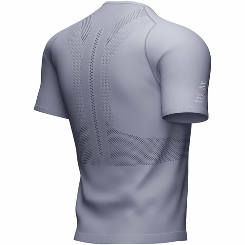 COMPRESSPORT TRAIL HALF-ZIP FITTED SS TOP gris