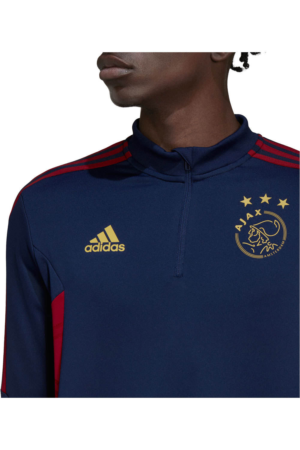 adidas sudadera entrenamiento fútbol Adidas AJAX 22 TR TOP vista detalle adidas sudadera entrenamiento fútbol Adidas AJAX 22 TR TOP vista detalle