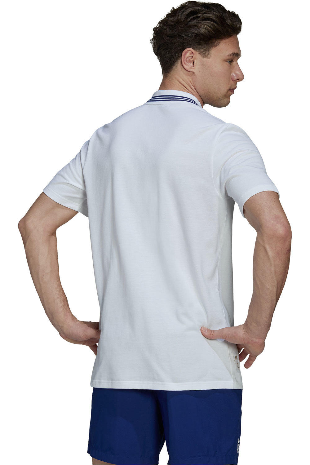 adidas camiseta de fútbol oficiales Adidas R.MADRID 22 Q2 POLO vista trasera adidas camiseta de fútbol oficiales Adidas R.MADRID 22 Q2 POLO vista trasera