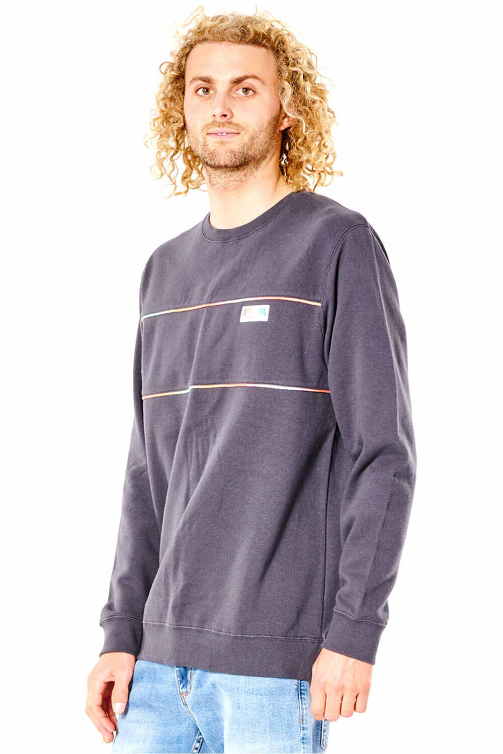 Rip Curl sudadera hombre Rip Curl SURF REVIVAL CREW vista frontal Rip Curl sudadera hombre Rip Curl SURF REVIVAL CREW vista frontal