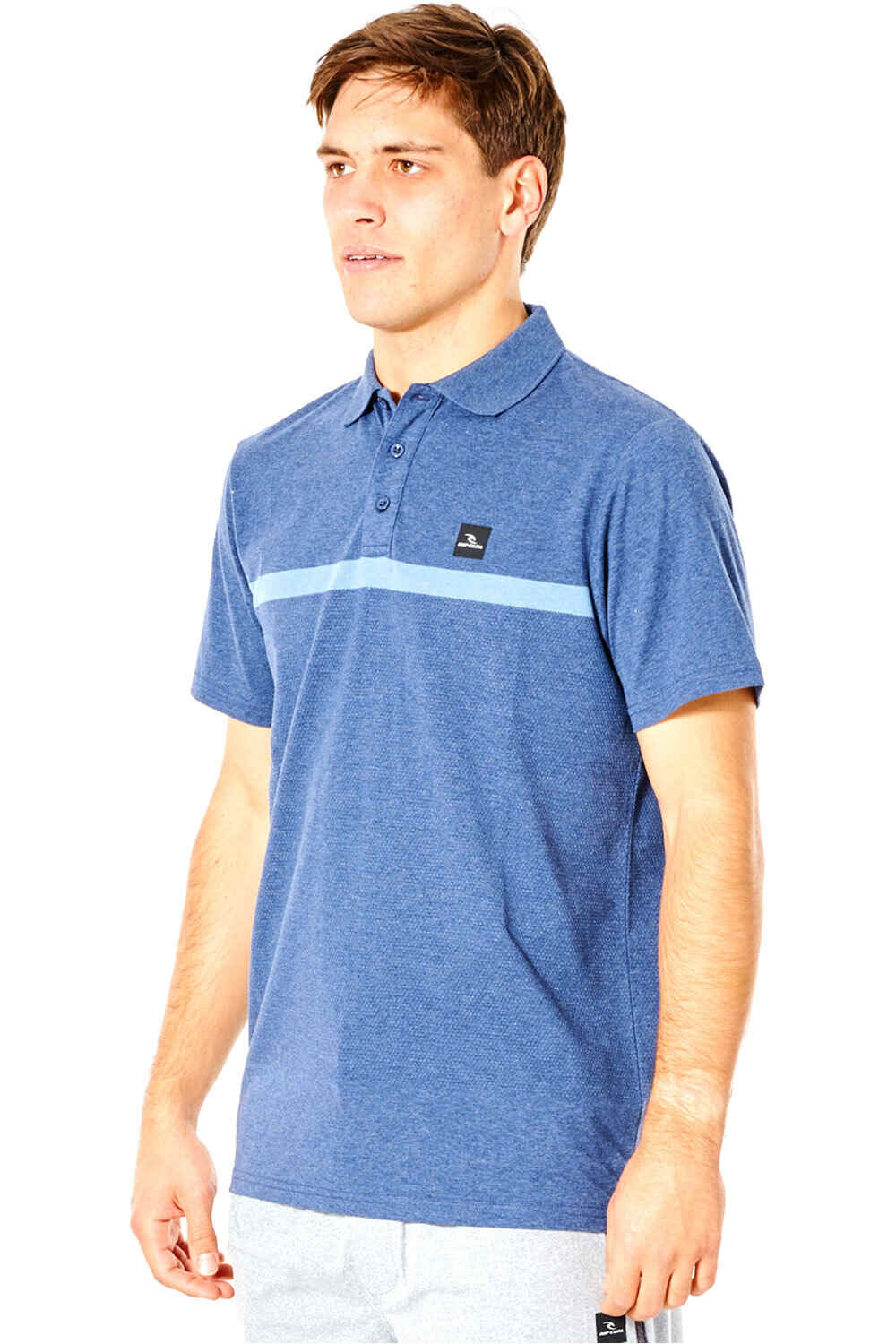 Rip Curl polo manga corta hombre Rip Curl VAPORCOOL VARIAL POLO vista frontal Rip Curl polo manga corta hombre Rip Curl VAPORCOOL VARIAL POLO vista frontal