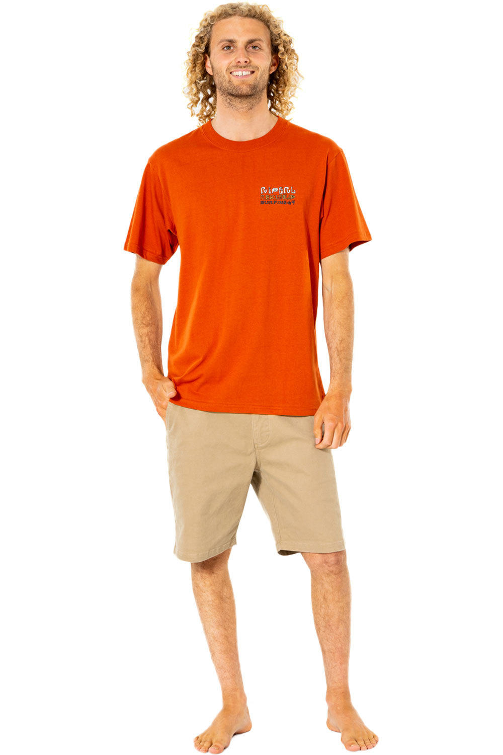 Rip Curl camiseta manga corta hombre Rip Curl SOLID ROCK STACKED TEE vista detalle Rip Curl camiseta manga corta hombre Rip Curl SOLID ROCK STACKED TEE vista detalle