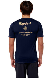 Rip Curl camiseta manga corta hombre Rip Curl SWC SSL UV vista trasera Rip Curl camiseta manga corta hombre Rip Curl SWC SSL UV vista trasera