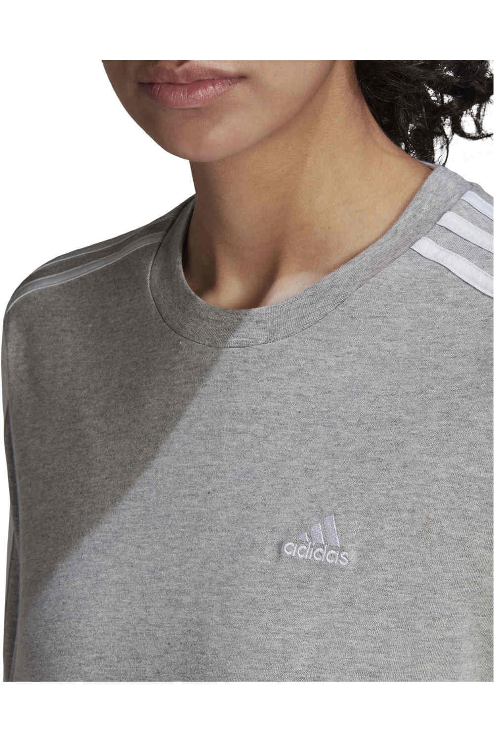 adidas camiseta manga larga mujer Adidas W 3S LS T vista detalle adidas camiseta manga larga mujer Adidas W 3S LS T vista detalle