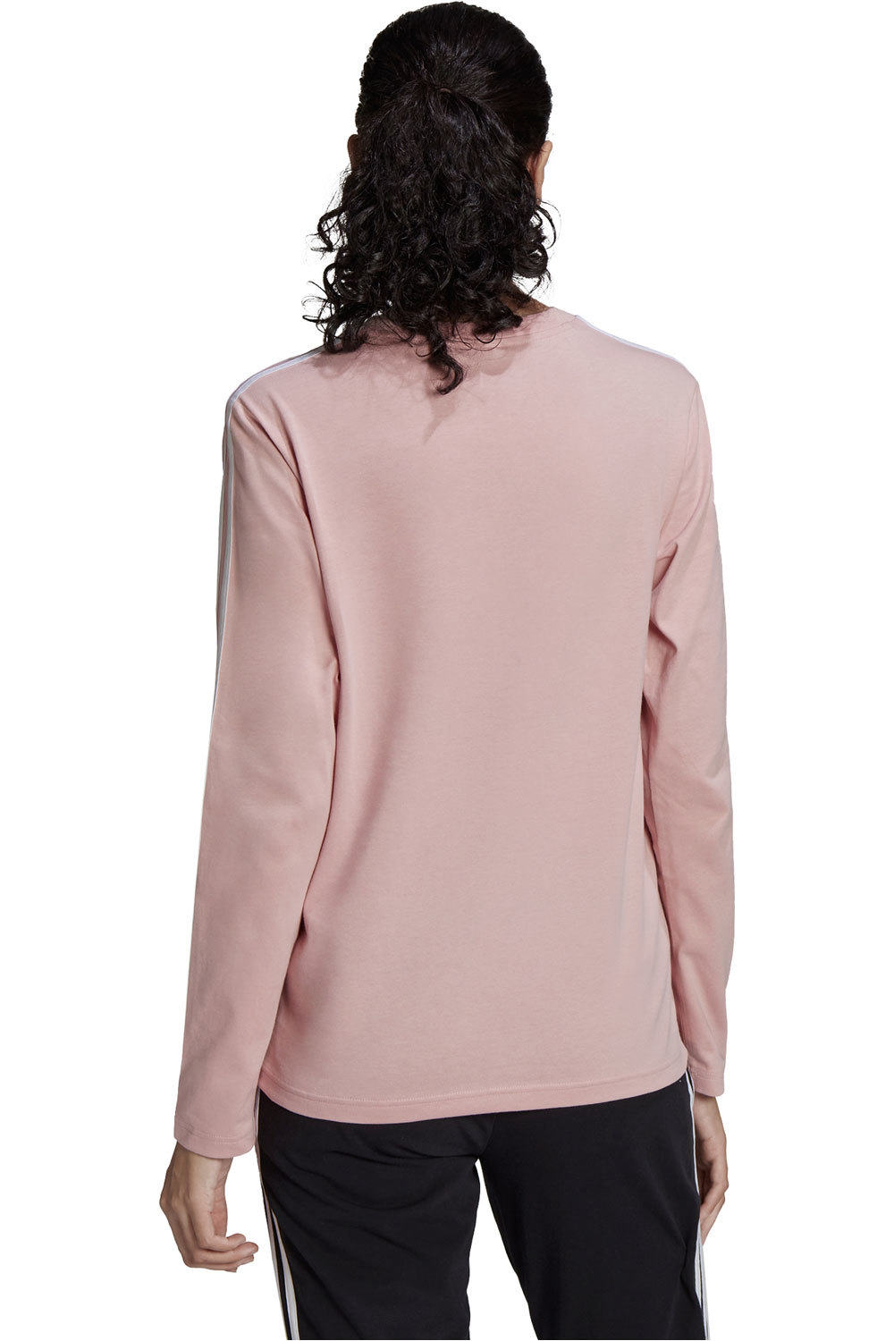 adidas camiseta manga larga mujer Adidas W 3S LS T RSBL vista trasera adidas camiseta manga larga mujer Adidas W 3S LS T RSBL vista trasera