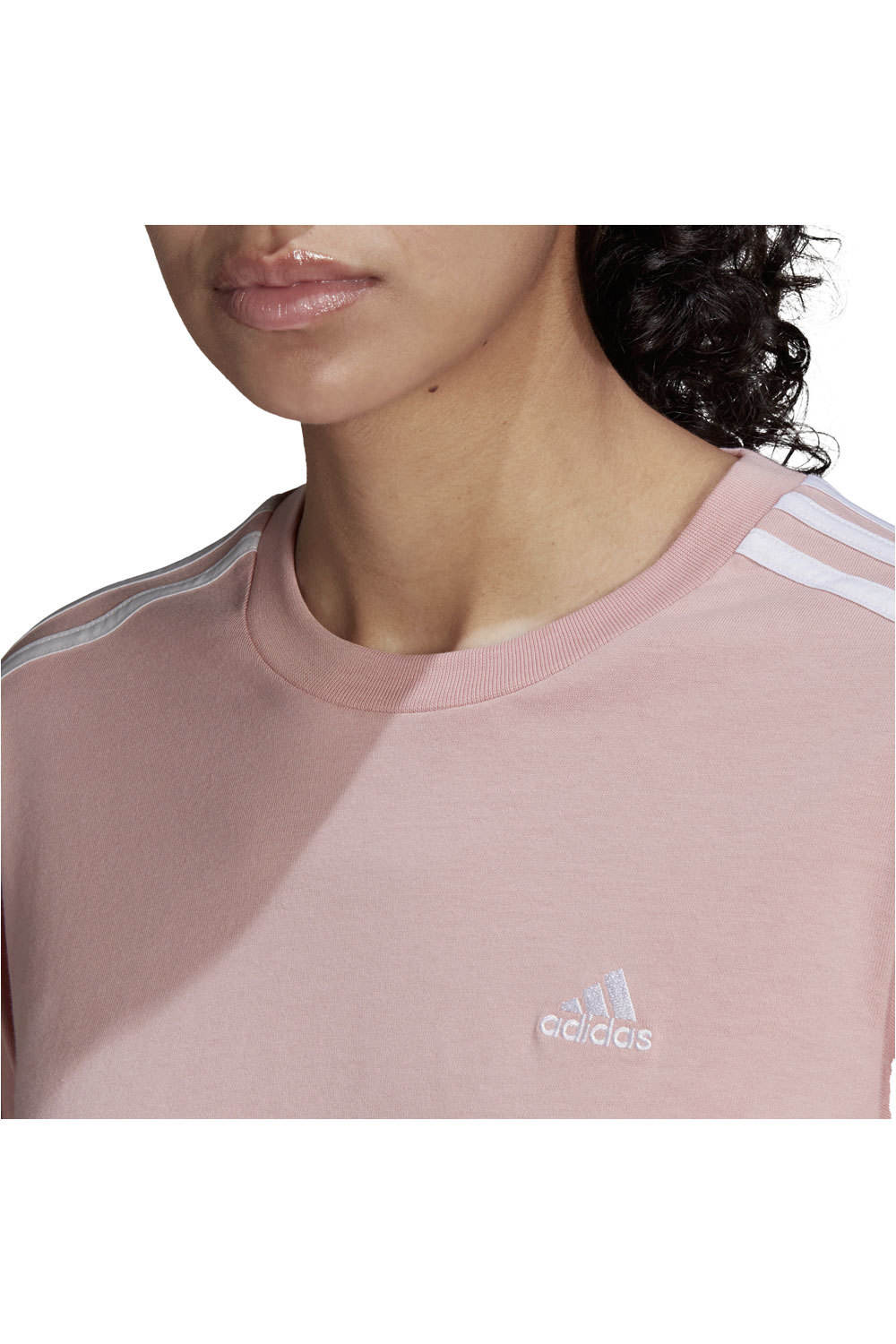 adidas camiseta manga larga mujer Adidas W 3S LS T RSBL vista detalle adidas camiseta manga larga mujer Adidas W 3S LS T RSBL vista detalle