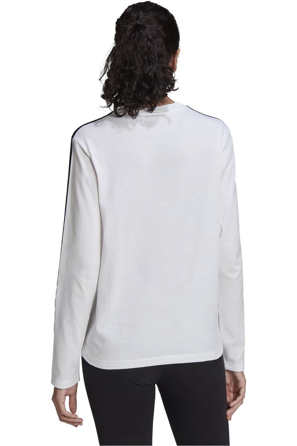 adidas camiseta manga larga mujer Adidas W 3S LS T vista trasera adidas camiseta manga larga mujer Adidas W 3S LS T vista trasera