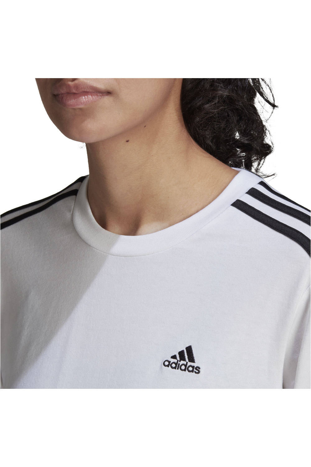adidas camiseta manga larga mujer Adidas W 3S LS T vista detalle adidas camiseta manga larga mujer Adidas W 3S LS T vista detalle