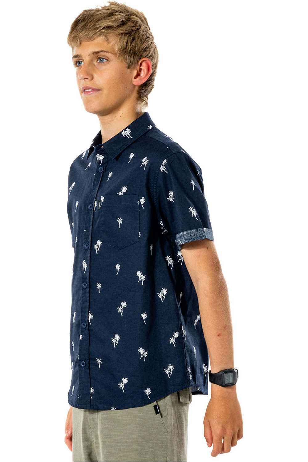 Rip Curl camiseta manga corta niño Rip Curl PARADISE PALMS SHIRT-BOY vista trasera Rip Curl camiseta manga corta niño Rip Curl PARADISE PALMS SHIRT-BOY vista trasera