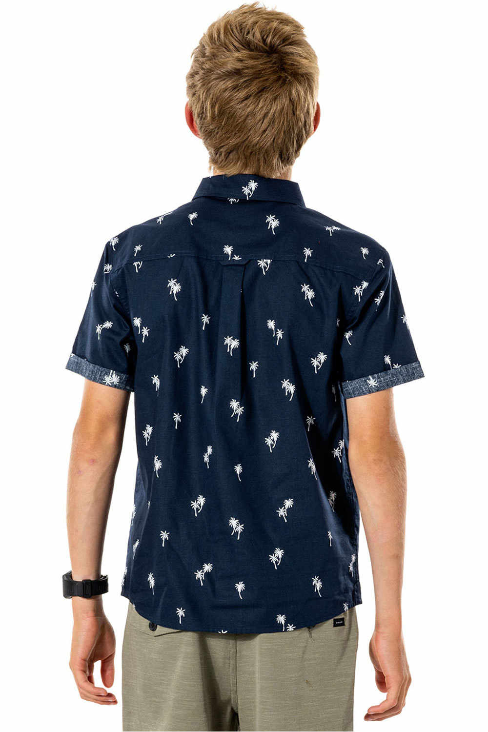 Rip Curl camiseta manga corta niño Rip Curl PARADISE PALMS SHIRT-BOY vista detalle Rip Curl camiseta manga corta niño Rip Curl PARADISE PALMS SHIRT-BOY vista detalle
