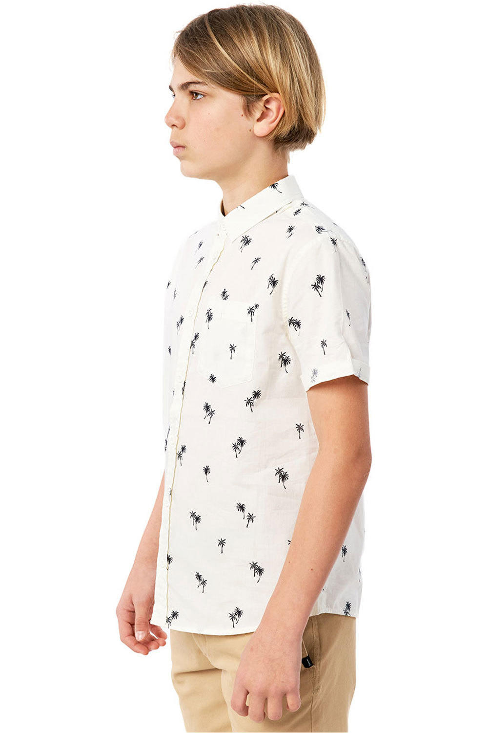 Rip Curl camiseta manga corta niño Rip Curl PARADISE PALMS SHIRT-BOY vista detalle Rip Curl camiseta manga corta niño Rip Curl PARADISE PALMS SHIRT-BOY vista detalle