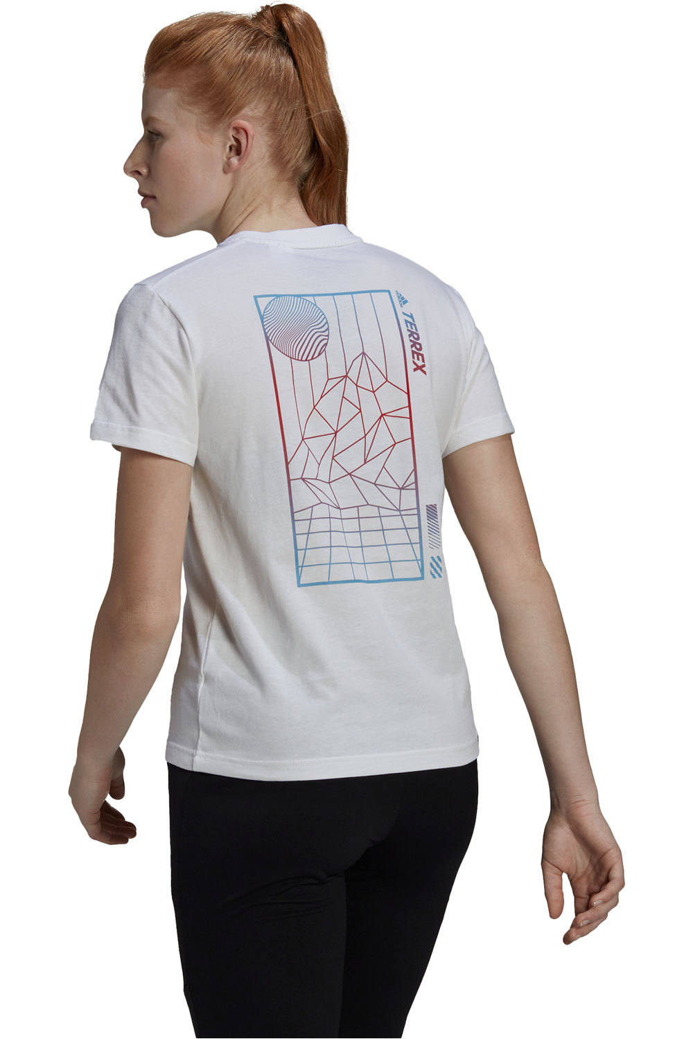 adidas camiseta montaña manga corta mujer Adidas W TX Moun Fu Te vista trasera adidas camiseta montaña manga corta mujer Adidas W TX Moun Fu Te vista trasera