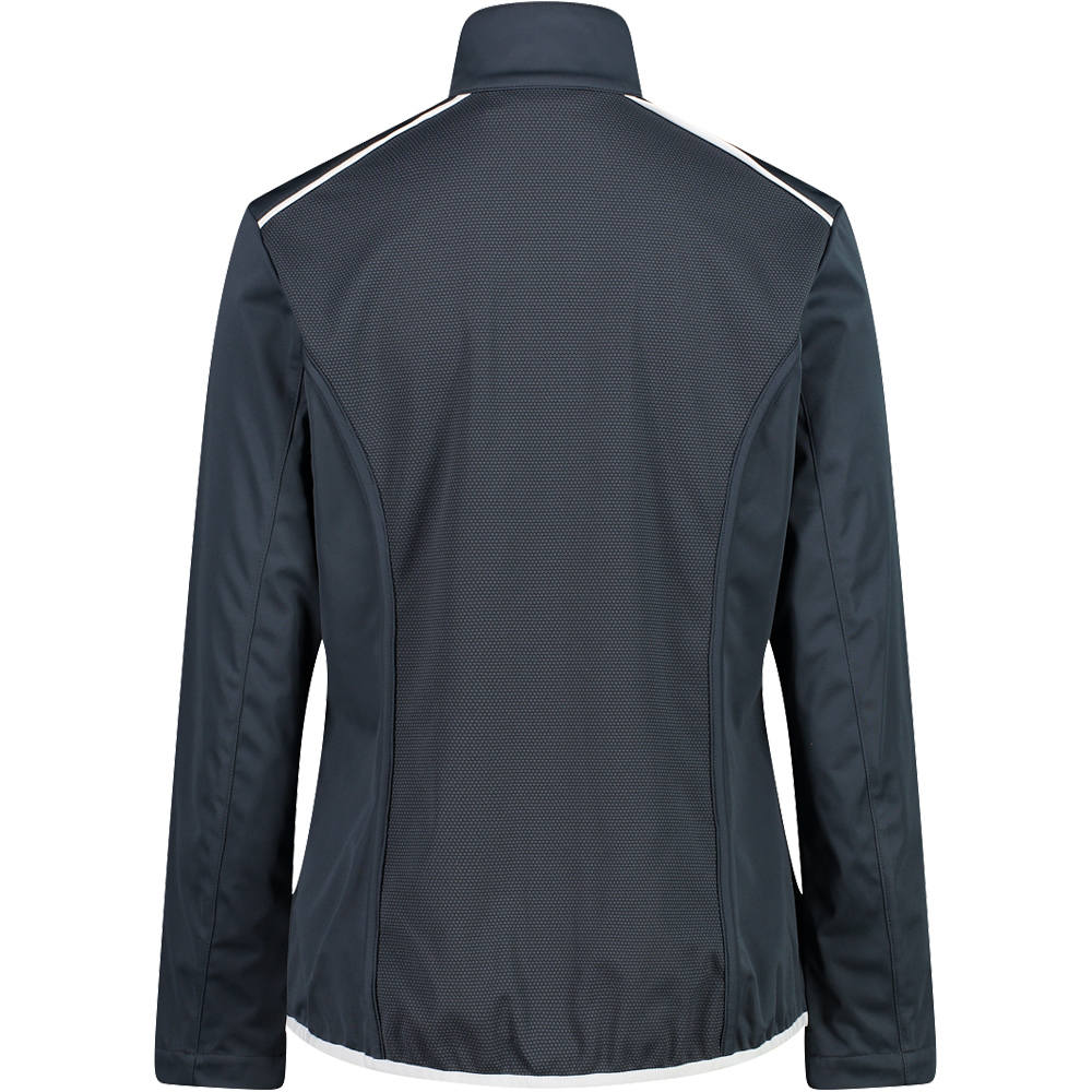 Cmp chaqueta softshell mujer Cmp WOMAN JACKET GR vista trasera Cmp chaqueta softshell mujer Cmp WOMAN JACKET GR vista trasera