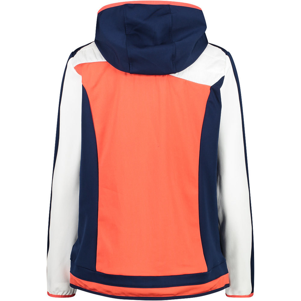 Cmp chaqueta outdoor mujer Cmp WOMAN HYBRID JACKET FIX HOOD vista trasera Cmp chaqueta outdoor mujer Cmp WOMAN HYBRID JACKET FIX HOOD vista trasera