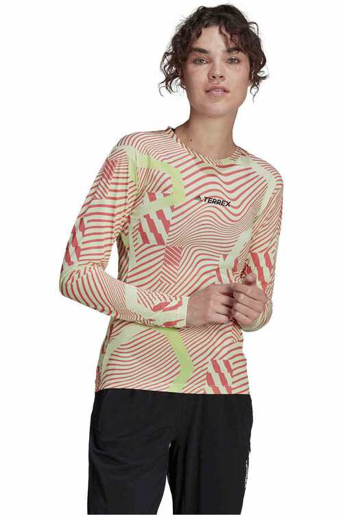 ADIDAS W  TRAIL LS GFX verde