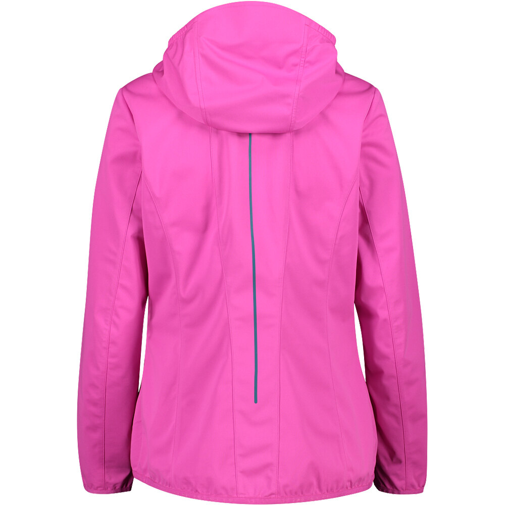 Cmp chaqueta softshell mujer Cmp WOMAN JACKET FIX HOOD RS vista trasera Cmp chaqueta softshell mujer Cmp WOMAN JACKET FIX HOOD RS vista trasera