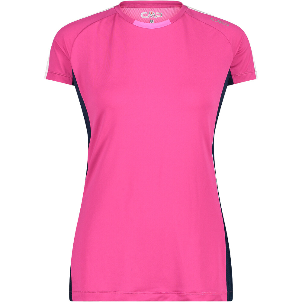 Cmp camiseta montaña manga corta mujer Cmp WOMAN T-SHIRT TRAIL RO vista frontal Cmp camiseta montaña manga corta mujer Cmp WOMAN T-SHIRT TRAIL RO vista frontal
