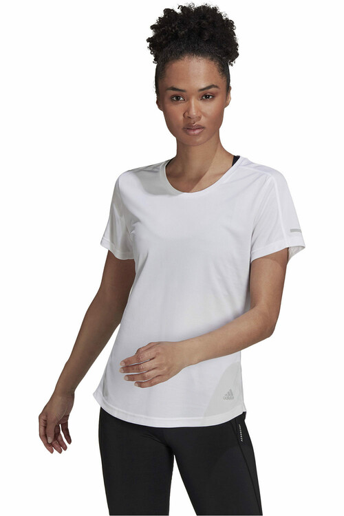 ADIDAS RUN IT TEE W BL blanco