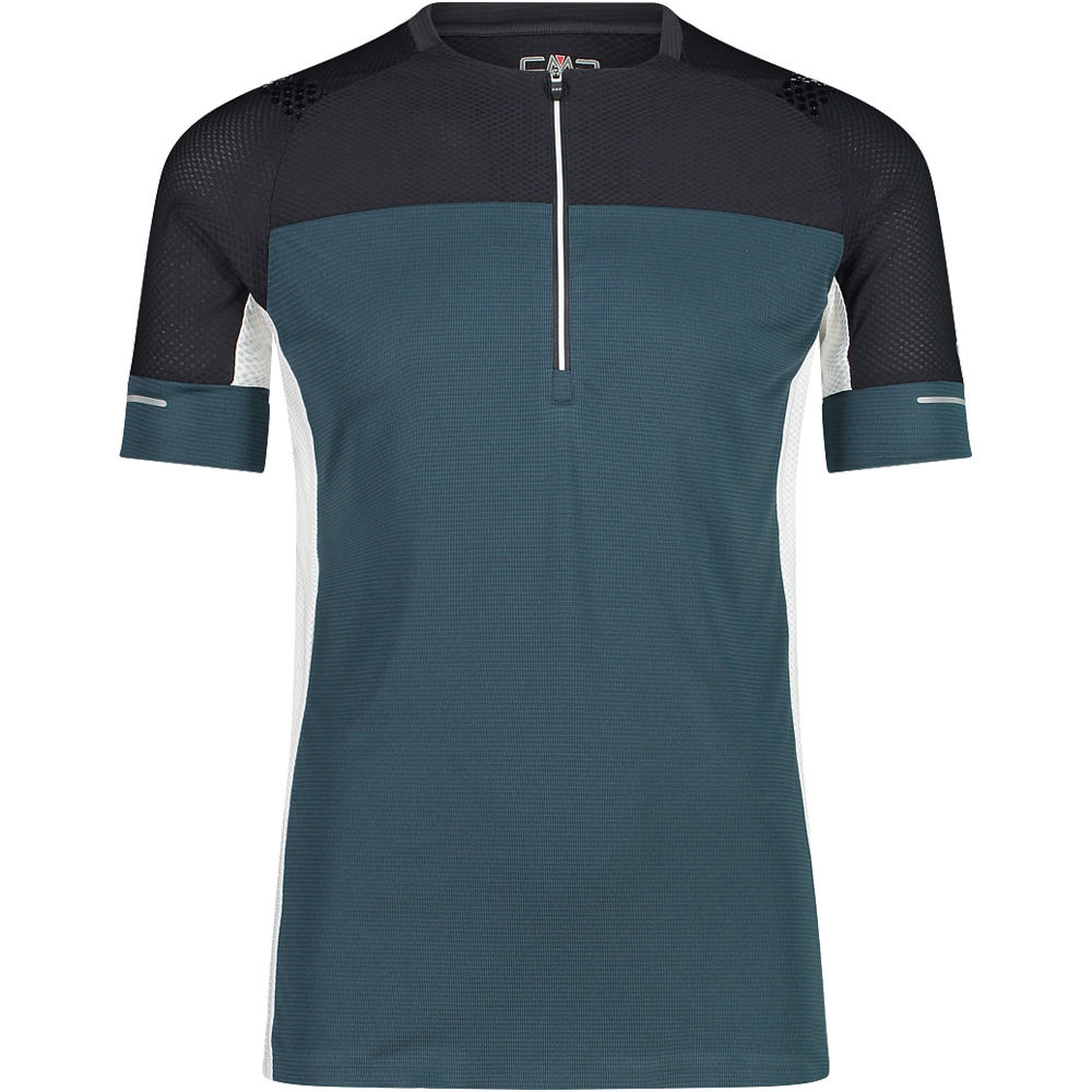 Cmp camiseta montaña manga corta hombre Cmp MAN T-SHIRT TRAIL AZ vista frontal Cmp camiseta montaña manga corta hombre Cmp MAN T-SHIRT TRAIL AZ vista frontal