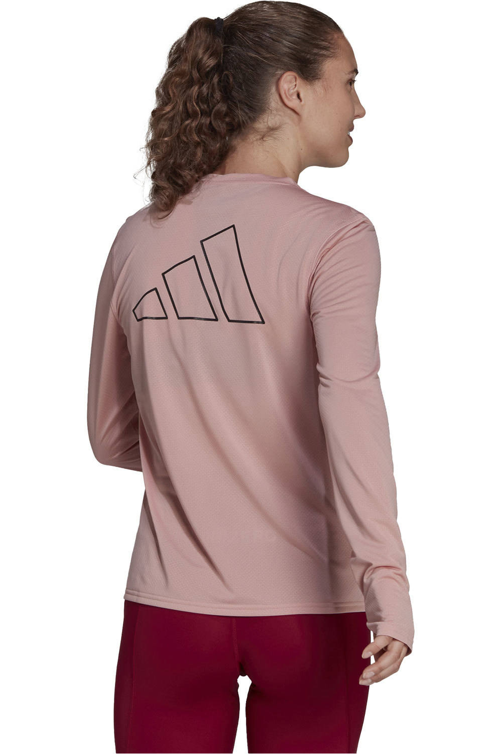 adidas camiseta técnica manga larga mujer Adidas RI 3B LS TEE RS vista trasera adidas camiseta técnica manga larga mujer Adidas RI 3B LS TEE RS vista trasera