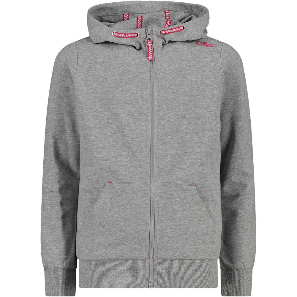 Cmp camiseta montaña manga larga niño Cmp KID G JACKET FIX HOOD GRRO vista frontal Cmp camiseta montaña manga larga niño Cmp KID G JACKET FIX HOOD GRRO vista frontal