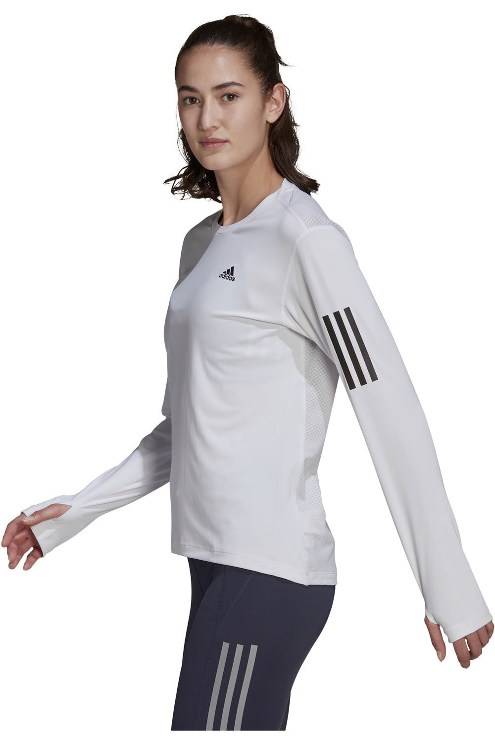 adidas camiseta técnica manga larga mujer Adidas OTR LS TEE BL vista trasera adidas camiseta técnica manga larga mujer Adidas OTR LS TEE BL vista trasera