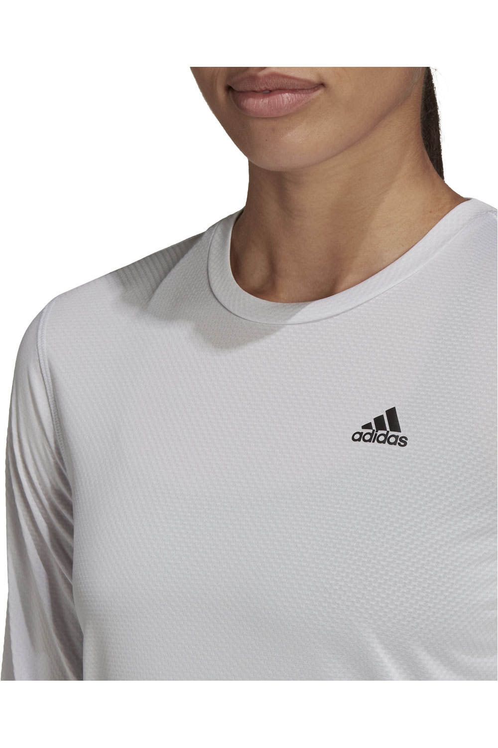 adidas camiseta técnica manga larga mujer Adidas RI 3B LS TEE GR vista detalle adidas camiseta técnica manga larga mujer Adidas RI 3B LS TEE GR vista detalle