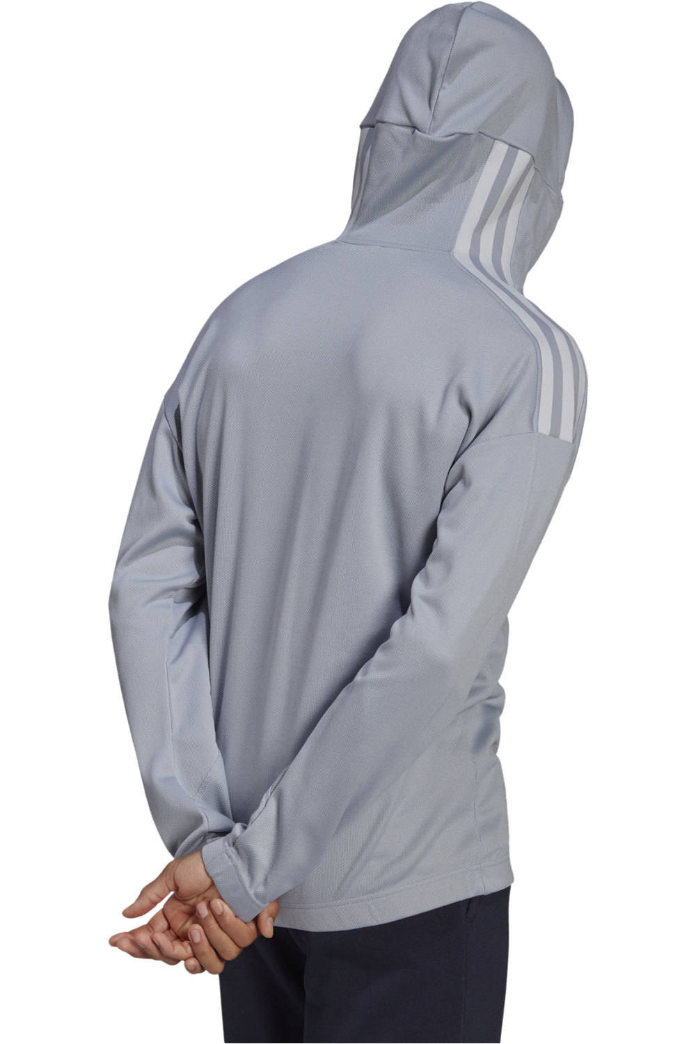 adidas sudadera hombre Adidas M TRVL 3S HD GR vista trasera adidas sudadera hombre Adidas M TRVL 3S HD GR vista trasera