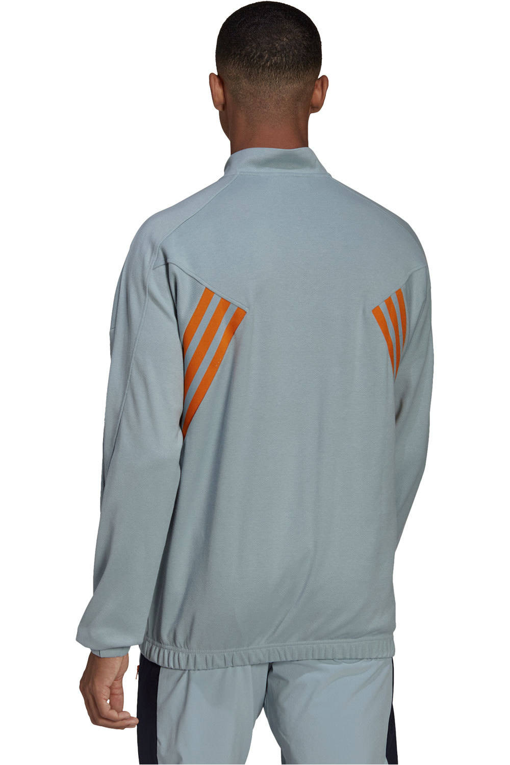 adidas sudadera hombre Adidas M TRVL 1/4 ZIP GR vista trasera adidas sudadera hombre Adidas M TRVL 1/4 ZIP GR vista trasera